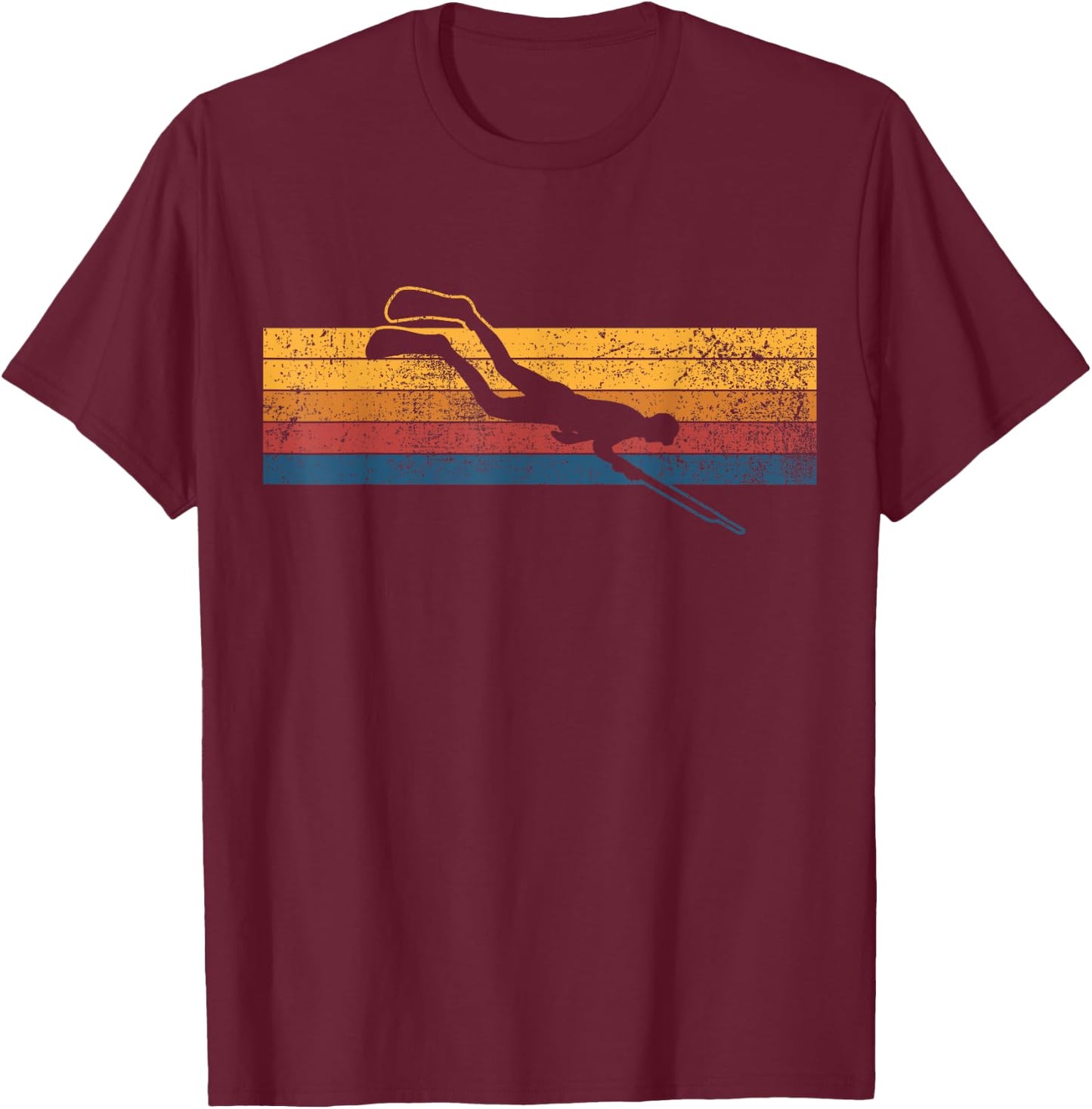Spearfishing Freediving Spearfish T-Shirt - T-Shirt | Maroon