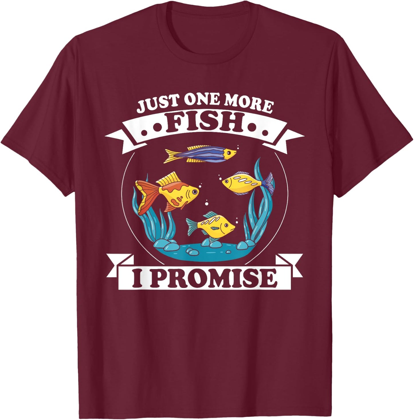 Fish Aquarium Aquarium Tech Fishkeeping Aquarist T-Shirt - T-Shirt | Maroon