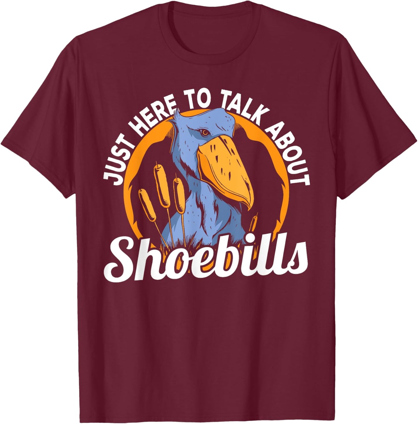 Shoebill Stork Bird Shoebill T-Shirt - T-Shirt | Maroon