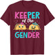Mexican Gender Reveal Shirts - Keeper Of The Gender Taco T-Shirt - T-Shirt | Maroon
