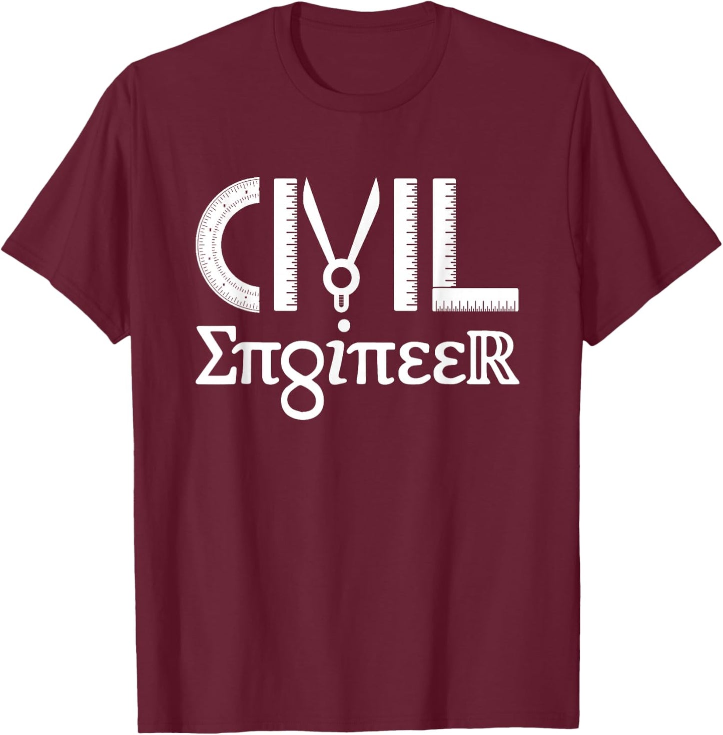 Civil Engineer T-Shirt - T-Shirt | Maroon