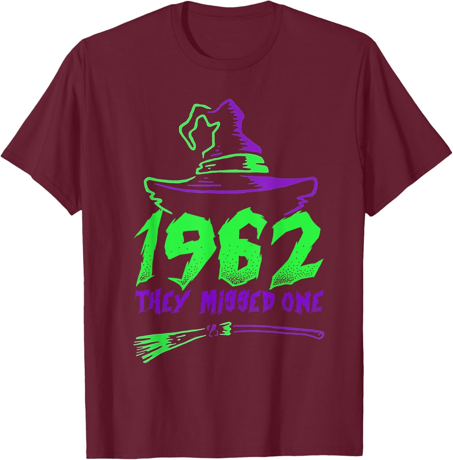 1692 They Missed One Purple Witch Hat for Halloween Party T-Shirt - T-Shirt | Maroon