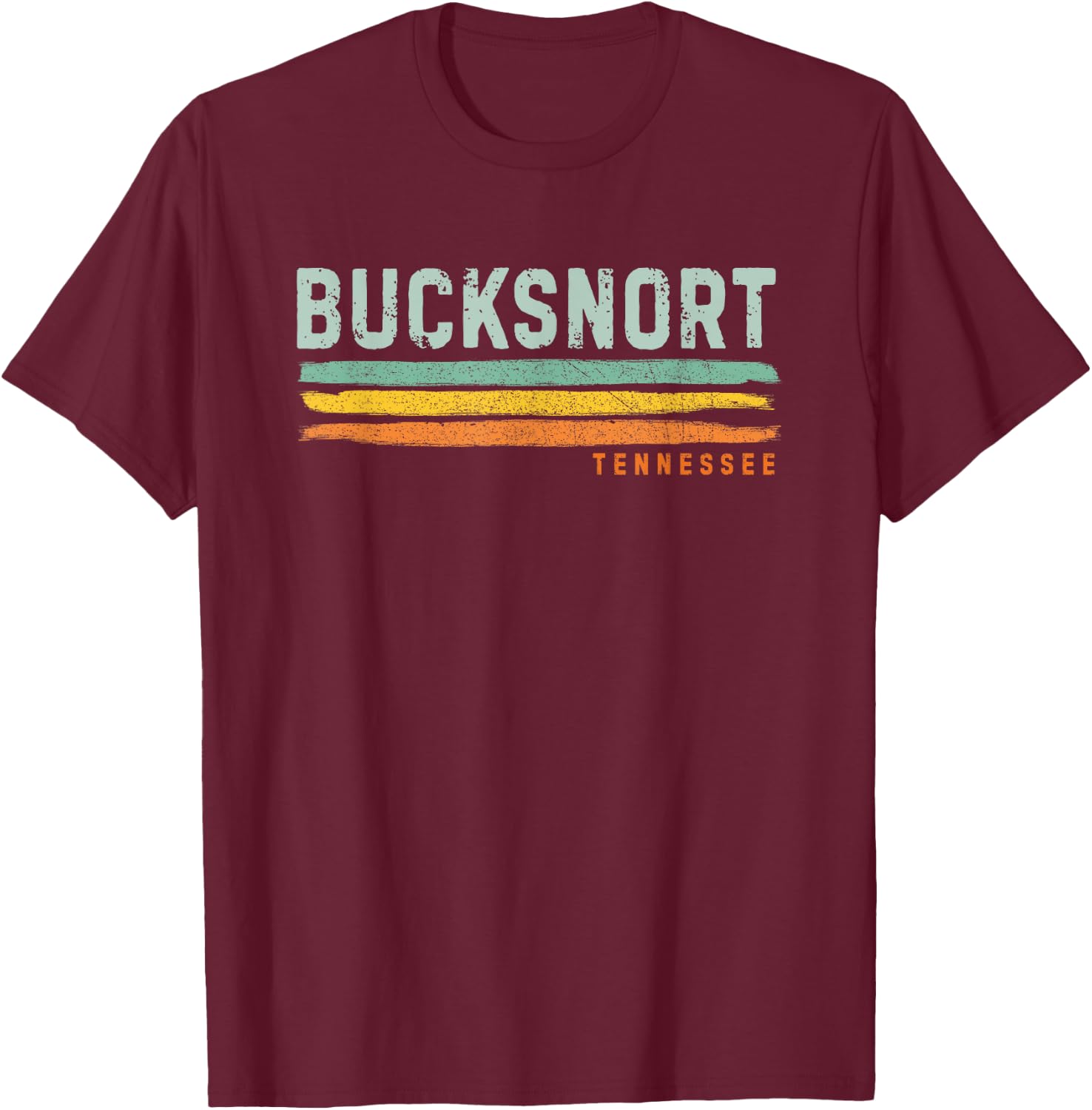 Vintage Stripes Bucksnort TN T-Shirt - T-Shirt | Maroon