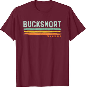 Vintage Stripes Bucksnort TN T-Shirt - T-Shirt | Maroon