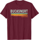 Vintage Stripes Bucksnort TN T-Shirt - T-Shirt | Maroon