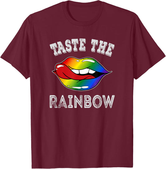 Taste the Rainbow T-Shirt - T-Shirt | Maroon