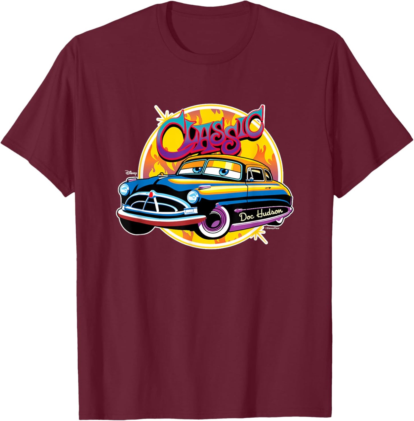 Cars - Classic Doc Hudson T-Shirt - T-Shirt | Maroon