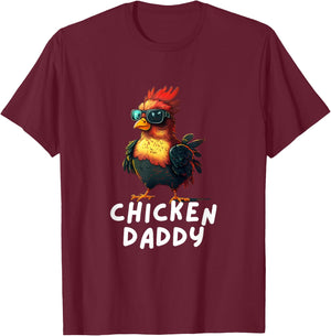 Chicken Daddy Funny Chicken Coop Hendl Chickens T-Shirt - T-Shirt | Maroon