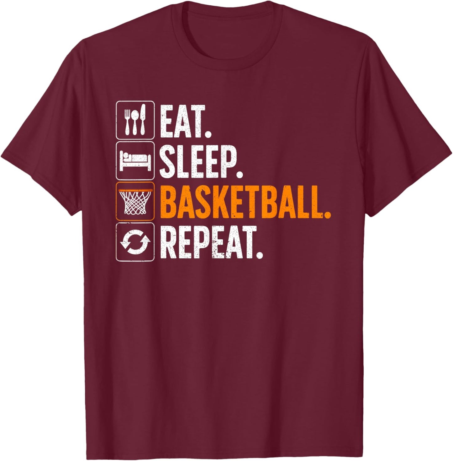 Funny Basketball Women Team Sport Basketball Player T-Shirt - T-Shirt | Maroon