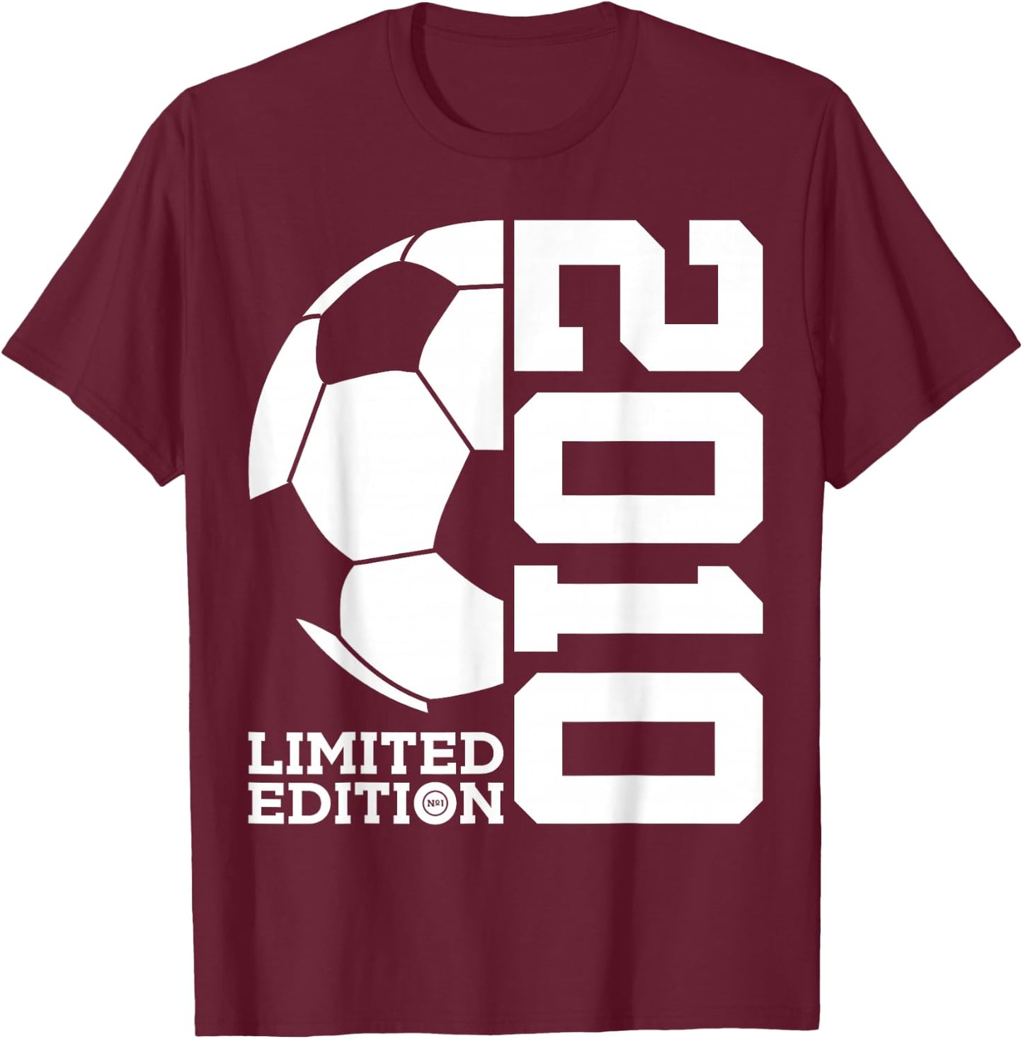 16th BIRTHDAY SOCCER LIMITED EDITION 2010 T-Shirt - T-Shirt | Maroon