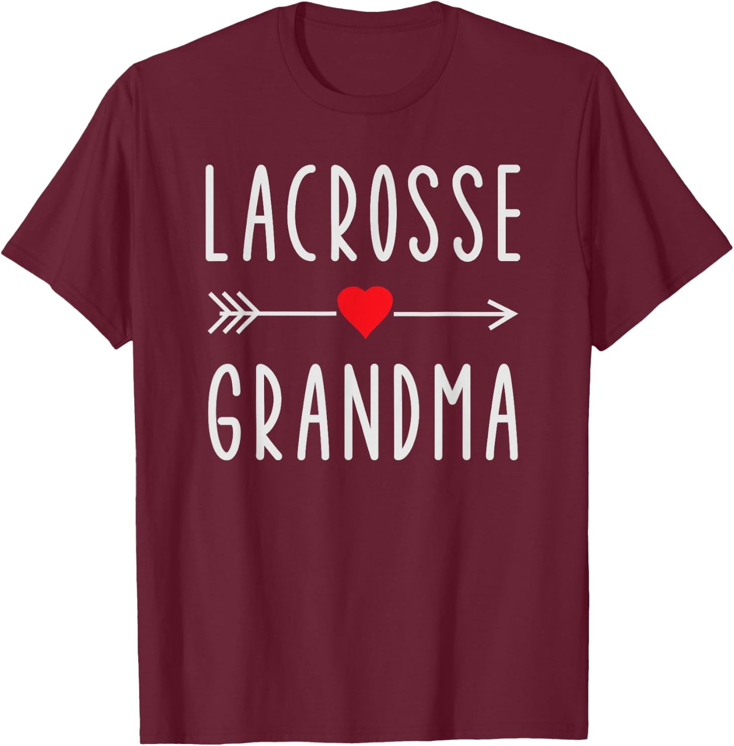 Lacrosse Grandma Funny LAX Lovers Gift Lacrosse Grandma T-Shirt - T-Shirt | Maroon