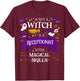 Ain't a Witch - Receptionist With Magical Skills Halloween T-Shirt - T-Shirt | Maroon