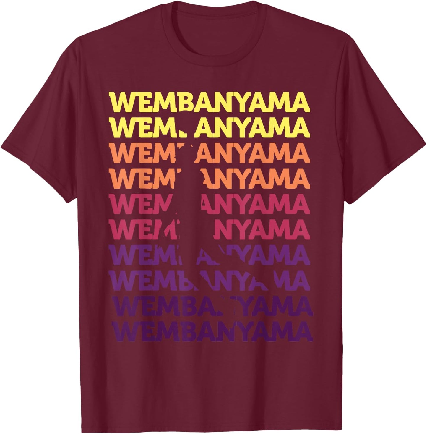 Wembanyama Basketball Amazing Gift Fan T-Shirt - T-Shirt | Maroon