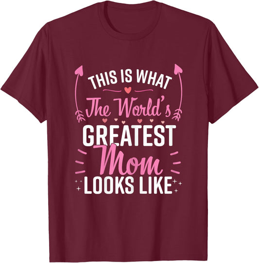 Best Mom Best Mother T-Shirt - T-Shirt | Maroon
