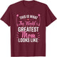Best Mom Best Mother T-Shirt - T-Shirt | Maroon