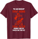 Mixed Half Jesus and Half Peter Christians T-Shirt - T-Shirt | Maroon