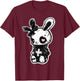Goth Bunny Kawaii Rabbit E-Girl Cute Gothic Outfit Grunge T-Shirt - T-Shirt | Maroon