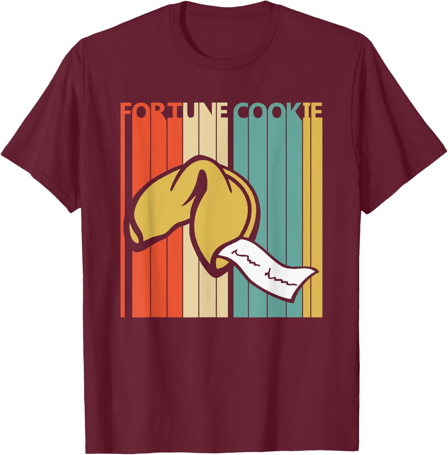 Fortune Cookie Costume T-Shirt - T-Shirt | Maroon