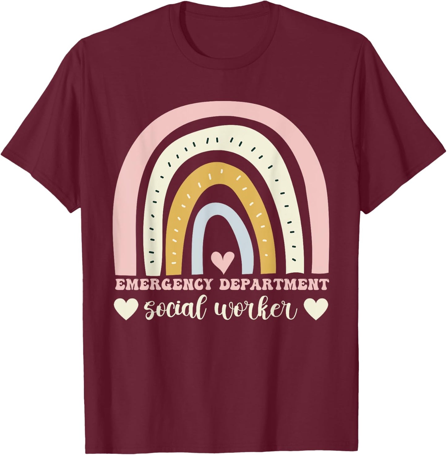 Emergency department social worker T-Shirt - T-Shirt | Maroon