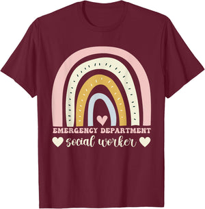 Emergency department social worker T-Shirt - T-Shirt | Maroon