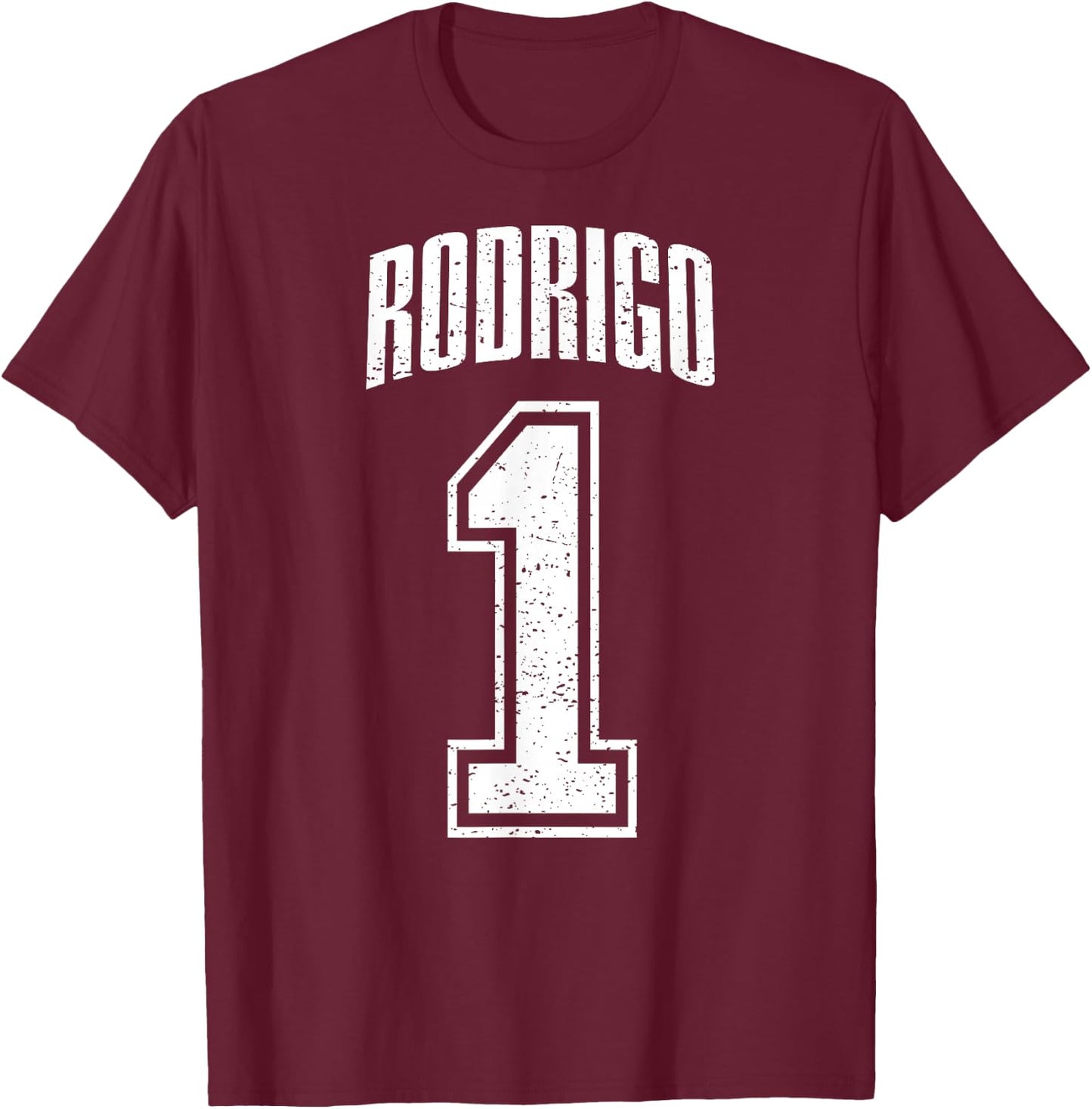 Rodrigo Supporter Number 1 Greatest Fan T-Shirt - T-Shirt | Maroon