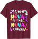 I'm Nova Doing Nova Things Cute Girls Personalized Name T-Shirt - T-Shirt | Maroon