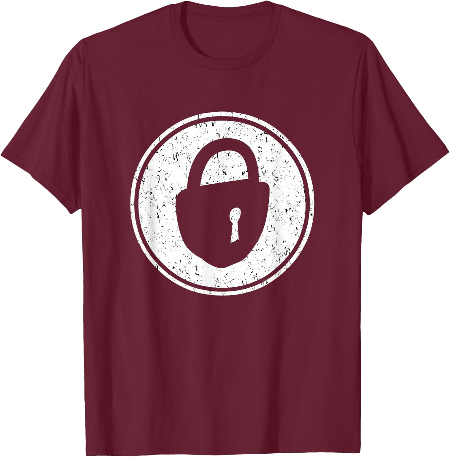 Locksmith Padlock Lock T-Shirt - T-Shirt | Maroon