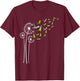 Budgie Dandelion Flower For Dandelions and Parakeet Lover T-Shirt - T-Shirt | Maroon
