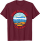 Mount Kilimanjaro Tanzania Distressed Circle Vintage T-Shirt - T-Shirt | Maroon