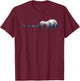 Acoustic Guitar Landscape Forest Musician Guitarist Men T-Shirt - T-Shirt | Maroon