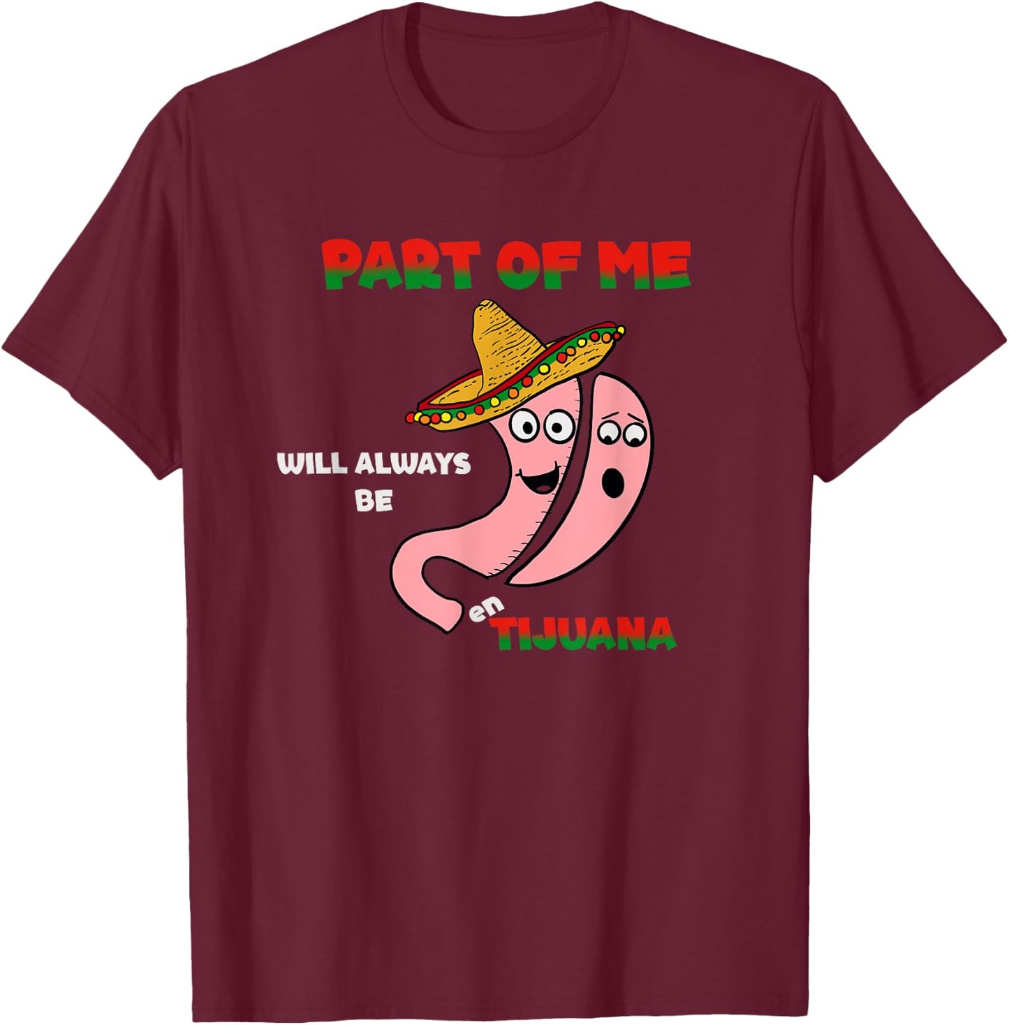 Gastric Sleeve Surgery Tijuana T-Shirt - T-Shirt | Maroon