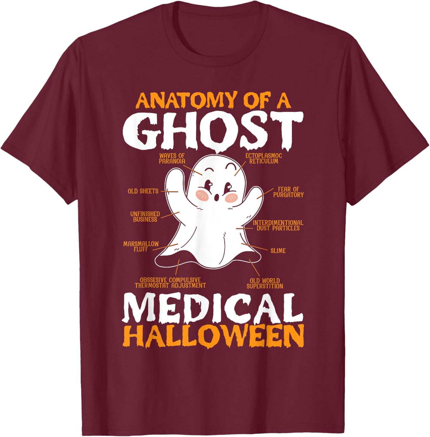 Medical Halloween Trick Or Treat Healthcare Doctor Nurse T-Shirt - T-Shirt | Maroon