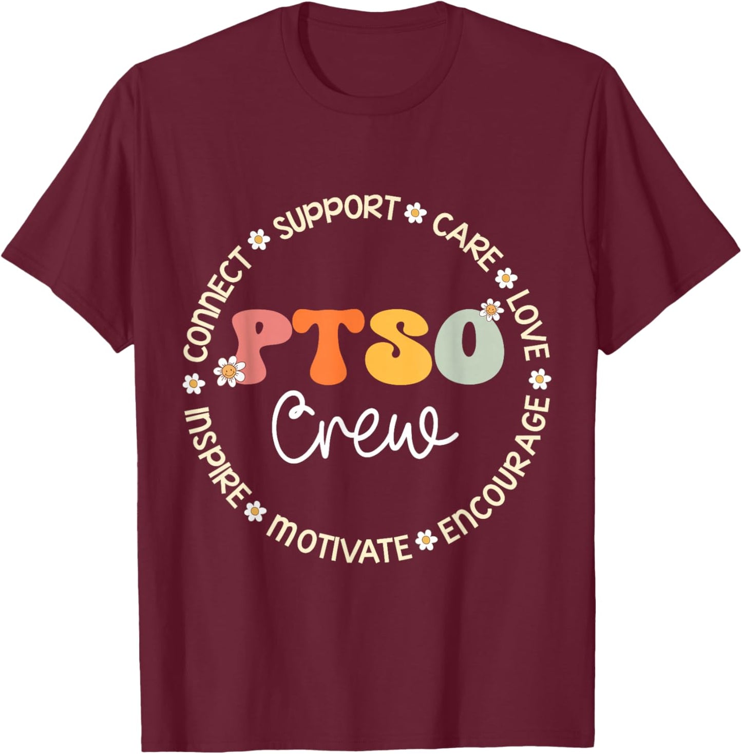 PTSO Crew Appreciation Week Back to School T-Shirt - T-Shirt | Maroon