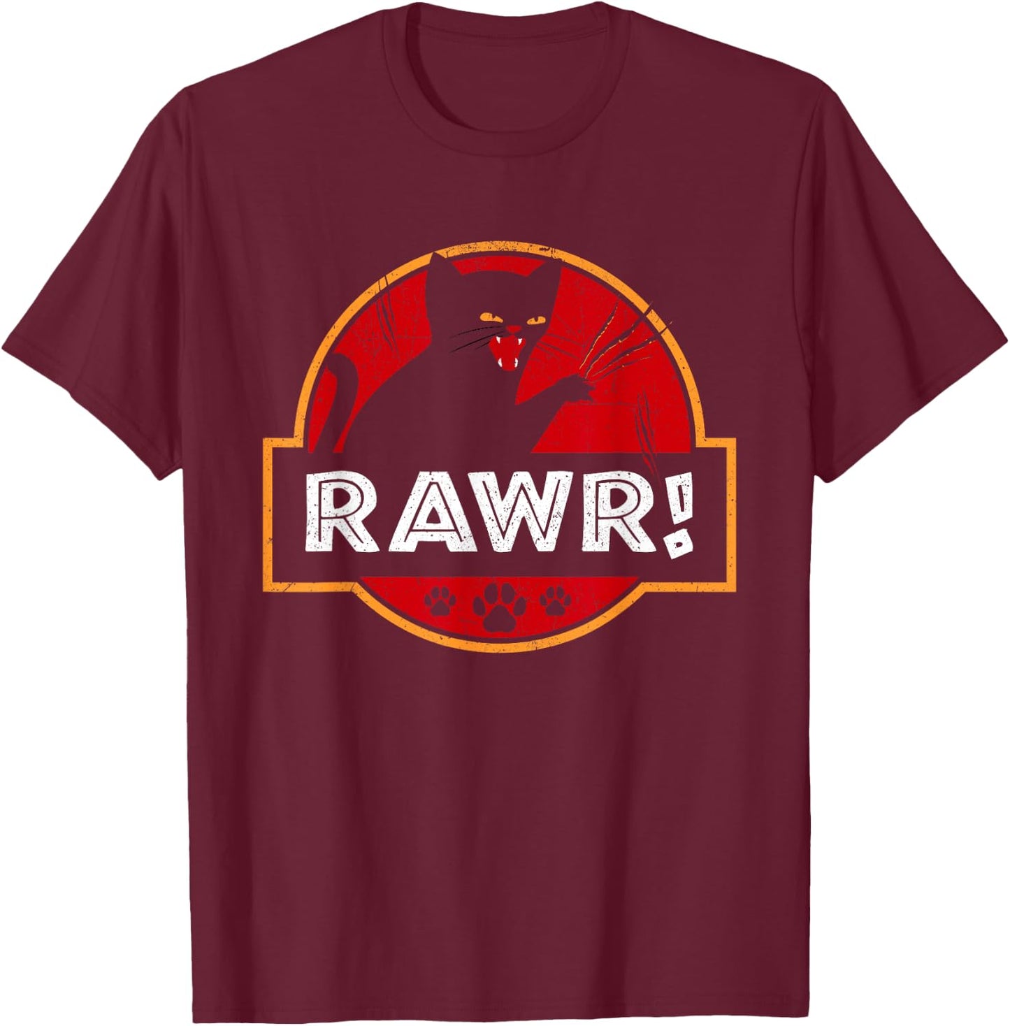 Rawr - Cat Lover Veterinarian Kitty Kitten Owner T-Shirt - T-Shirt | Maroon