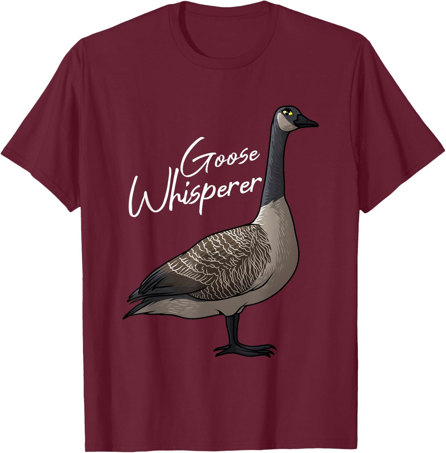 Funny Goose Designs For Toddlers Kids Farm Bird Whisperers T-Shirt - T-Shirt | Maroon