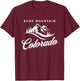 Echo Mountain Colorado T-Shirt - T-Shirt | Maroon