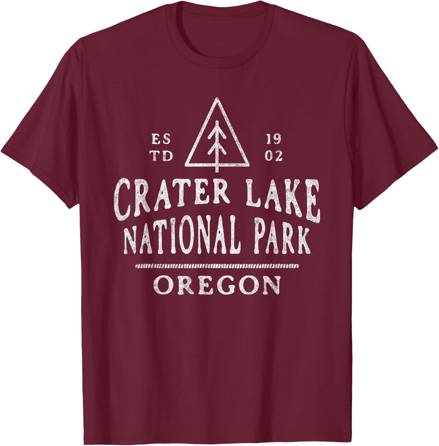 Crater Lake National Park T-Shirt - T-Shirt | Maroon