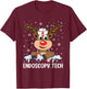 Love Tech Life Reindeer Xmas Endoscopy Tech Christmas Pajama T-Shirt - T-Shirt | Maroon