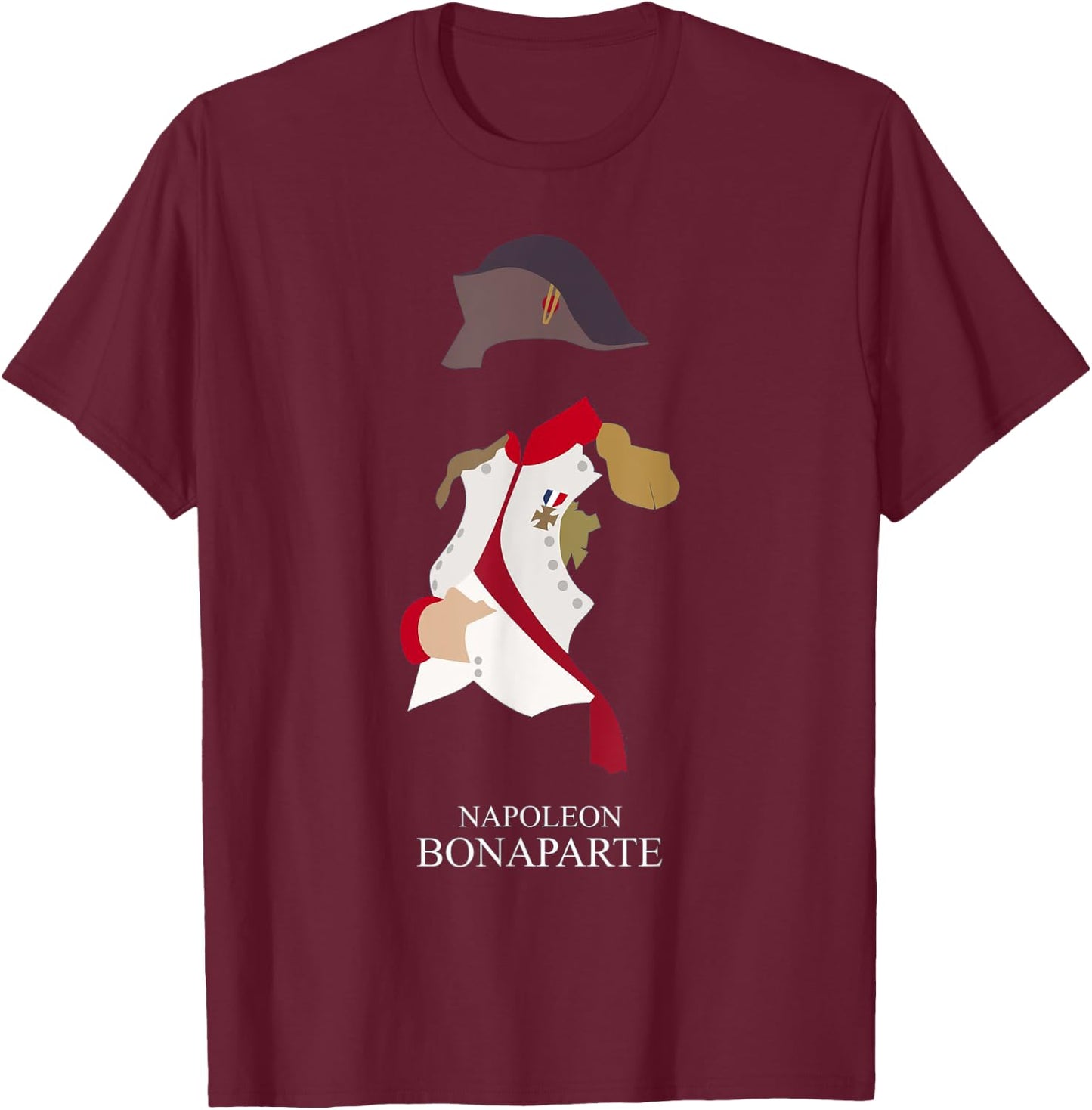 Napoleon Bonaparte Art Historic T-Shirt - T-Shirt | Maroon