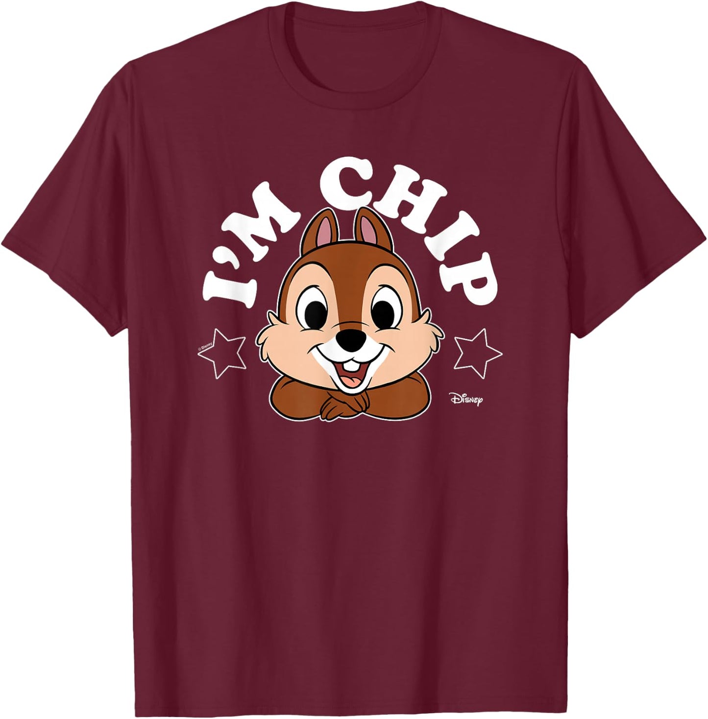 Chip 'N Dale Rescue Rangers - I'm Chip T-Shirt - T-Shirt | Maroon