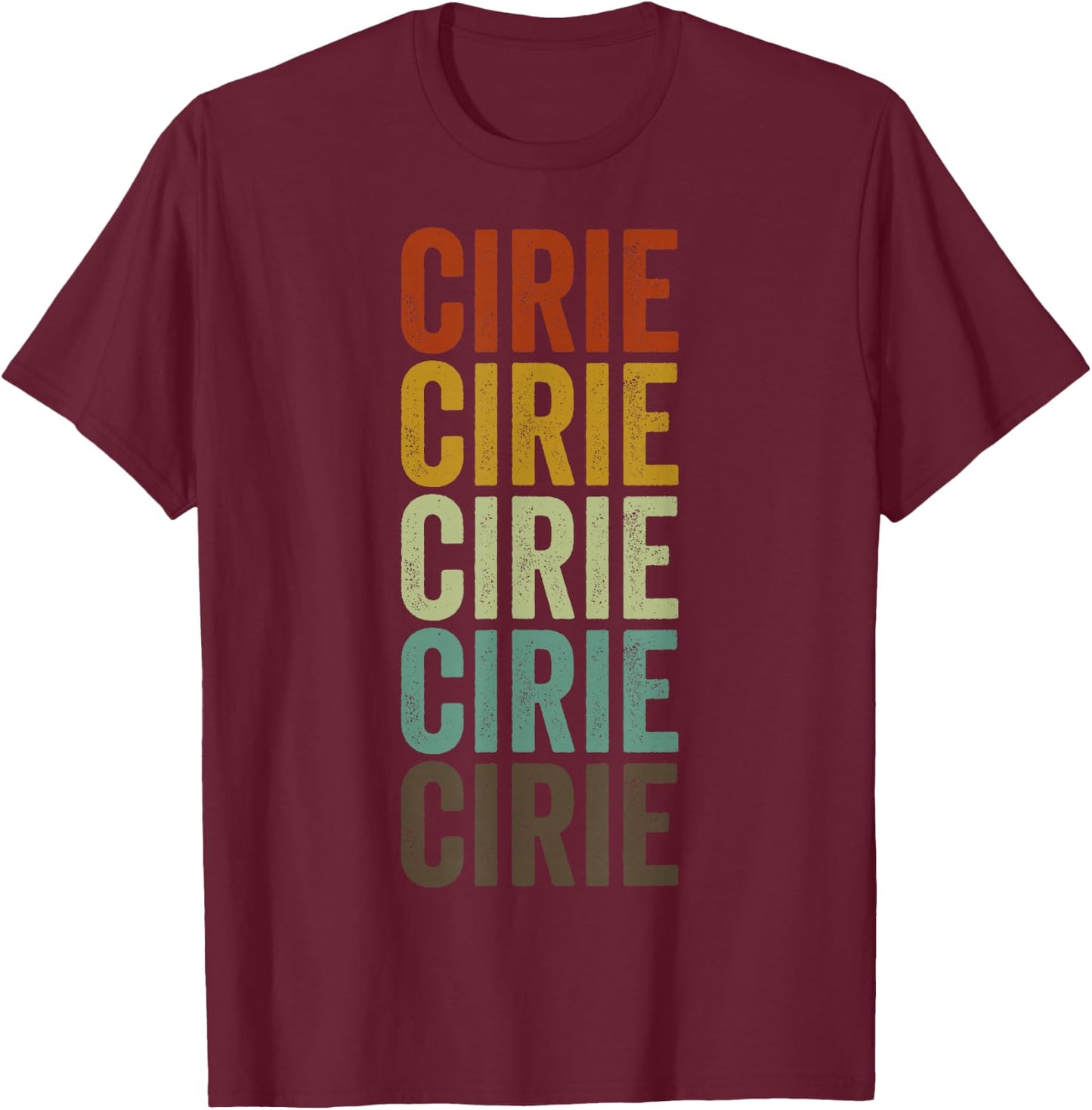 Cirie City Retro T-Shirt - T-Shirt | Maroon