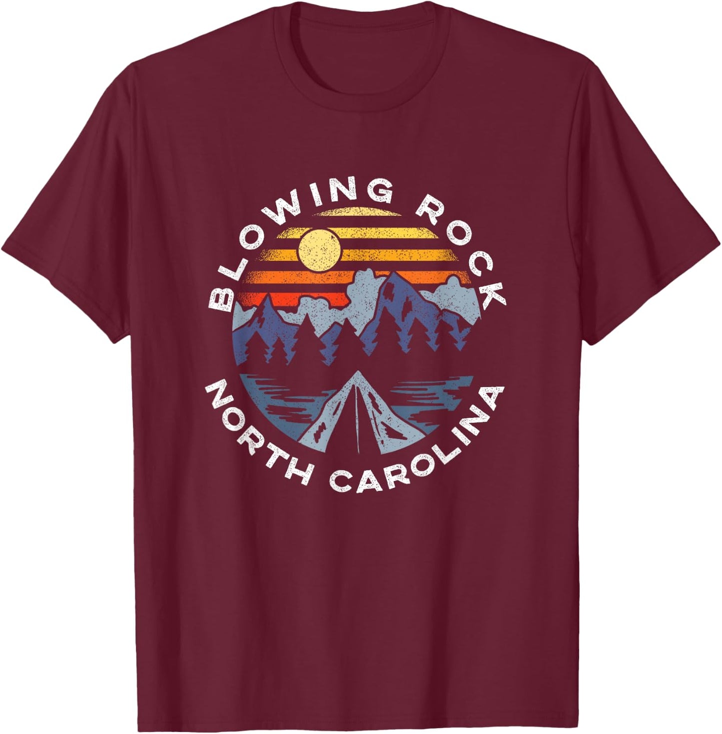 Blowing Rock North Carolina Mountains Vacation Souvenir T-Shirt - T-Shirt | Maroon