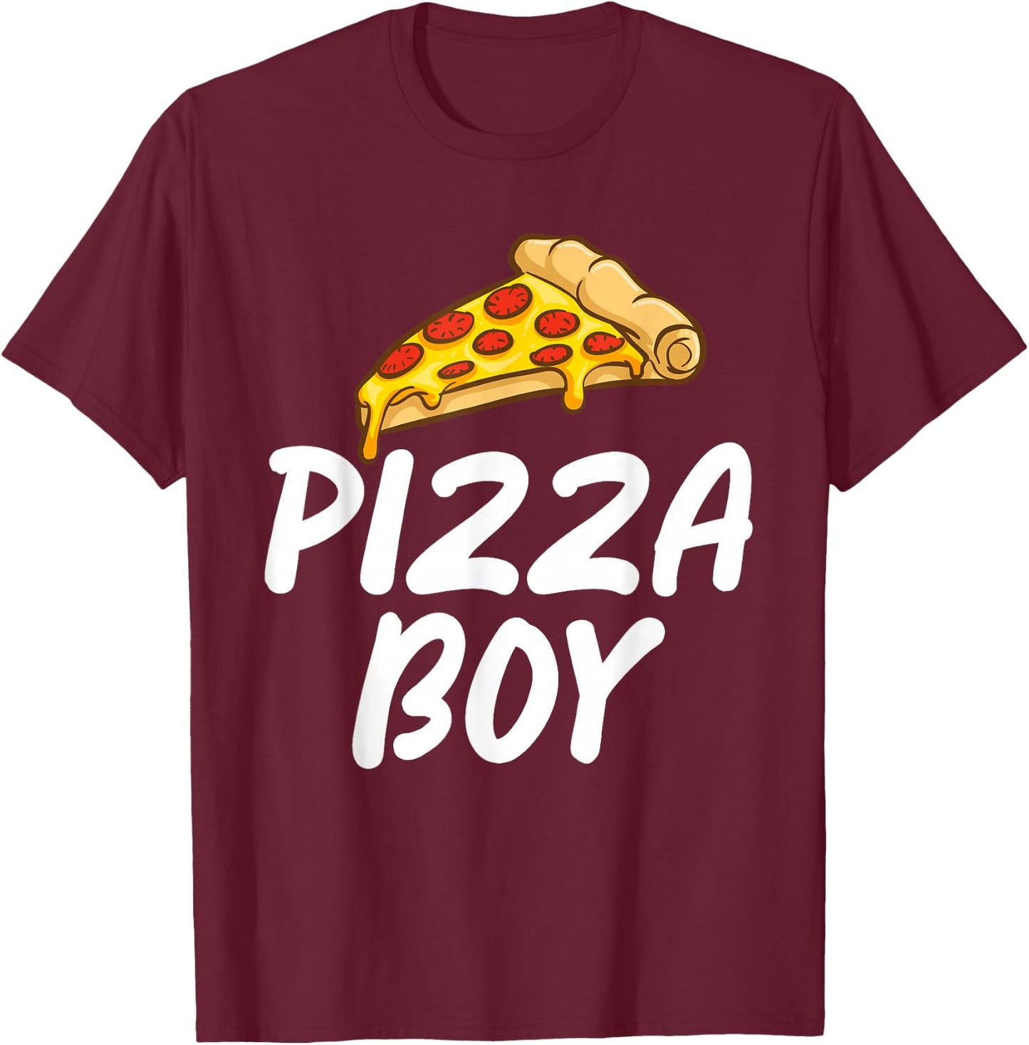 Pizza Boy Snack Pizzalove Pizza T-Shirt - T-Shirt | Maroon