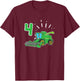 Farmers Farmer Combine Harvester 4 Years Children's Birthday T-Shirt - T-Shirt | Maroon