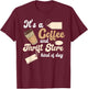 Thrift Store And Coffee Yard Sale Thrifting T-Shirt - T-Shirt | Maroon