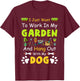 Hang Out With My dog Funny Gardening Dog Lovers - Black, -Adults & Kids, Short Sleeve, Classic Fit, Cotton, Polyester, Small T-Shirt - T-Shirt | Maroon