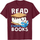 Read S'more Books Camping Bookworm Boy Cute Librarian Smores T-Shirt - T-Shirt | Maroon