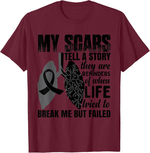 Lung Cancer T-Shirt - T-Shirt | Maroon