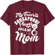 My Favorite Sousaphone Player Calls Me Mom Marching Band T-Shirt - T-Shirt | Maroon