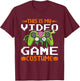 This Is My Video Game Costume, Halloween Gaming Zombie T-Shirt - T-Shirt | Maroon